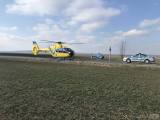 20180228212637_ViewImage (9): Video, foto: K dopravní nehodě u Vrbčan letěly dva vrtulníky
